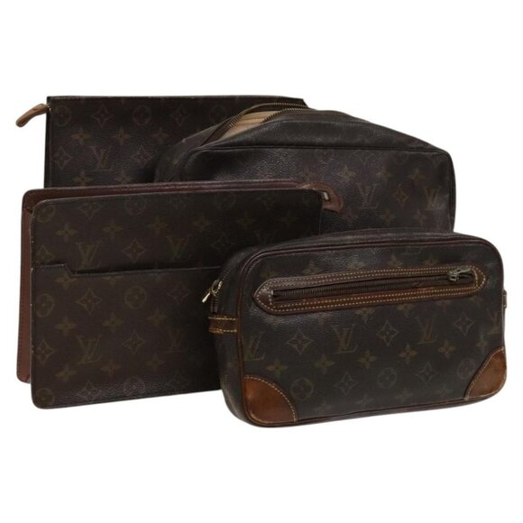LOUIS VUITTON Monogram Clutch Bag 4Set LV Auth bs27240 - Picture 1 of 16